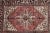 Wool pile genuine Handmade vintage Persian Heriz rug with thick pile-