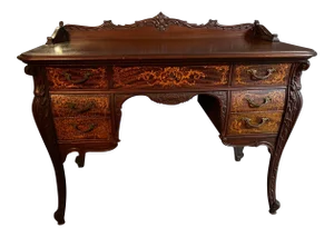 1930s French Style Mahogany Writing Desk