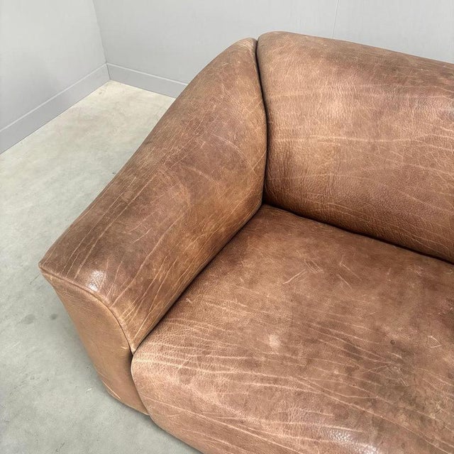 Brown Vintage Swiss DS47 Sofa from de Sede, 1970s For Sale - Image 8 of 13