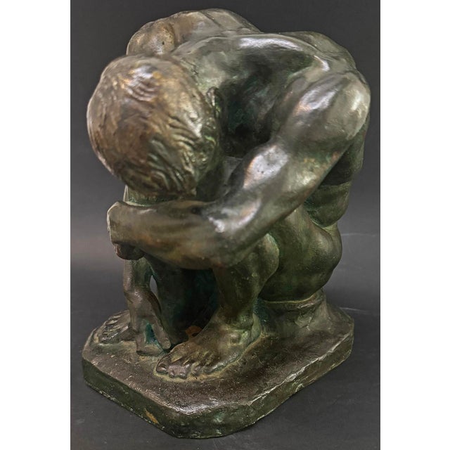 1940s Bronze Figure of Adam, After the 1896 Paul Wayland Bartlett Original For Sale - Image 4 of 4