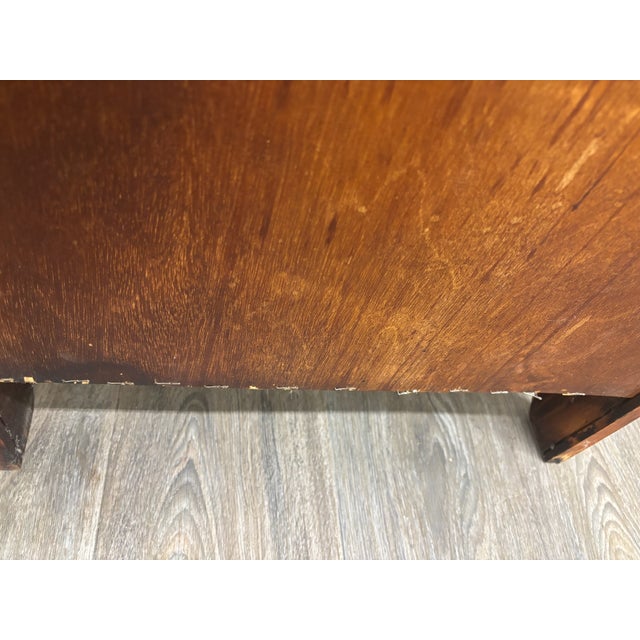 Vintage White Clad American Country Oak Icebox Cabinet Side Table Nightstand For Sale - Image 10 of 10