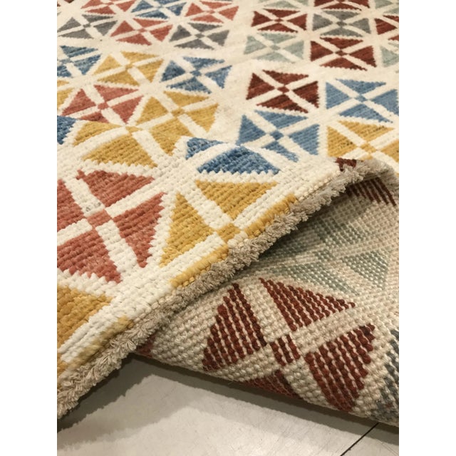 Textile Vintage Handmade Woolen Rug For Sale - Image 7 of 16