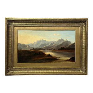 Oil on Canvas Landscape by Charles Leslie, 1878
