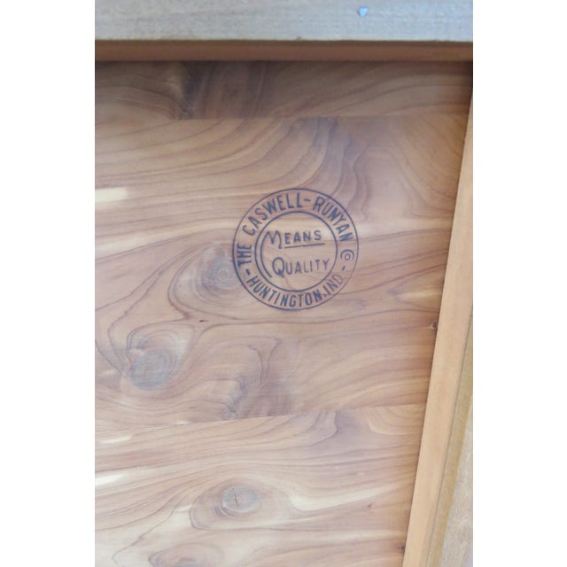 Early 20th Century Caswell Runyan Early 1900s Cedar Chest Blanket Trunk Bench For Sale - Image 5 of 13
