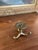1970s Likely Antique Brass Toned Tripod Wall Hook or Hat Rack Base Mount For Sale - Image 5 of 6