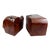 1960s Organic Natural Raw Edge Wood Bookends For Sale
