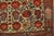 1930s Pair Ivory Red Floral Antique Persian Bakhtiari Rugs 4'5" X 6'7" Handknotted Wool Carpets For Sale - Image 4 of 5