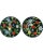 Ceramic Vintage Bergdorf Goodman Floral Decorative Plates, Made in Italy- a Pair For Sale - Image 7 of 12