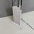 Italian Postmodern Black Metal and Sheet Metal Stone Effect Floor Lamp, 1980s For Sale - Image 6 of 13