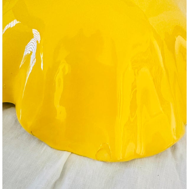 Metlox "Lotus Bright Yellow" Serving Bowl For Sale In Palm Springs - Image 6 of 6