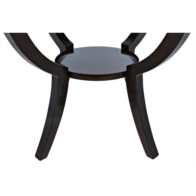 Not Yet Made - Made To Order NOIR Scheffield Round End Table in Distressed Brown For Sale - Image 5 of 7
