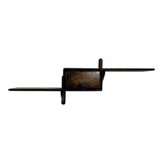 Mid Century Brutalist Floating Wall Shelf Rare For Sale