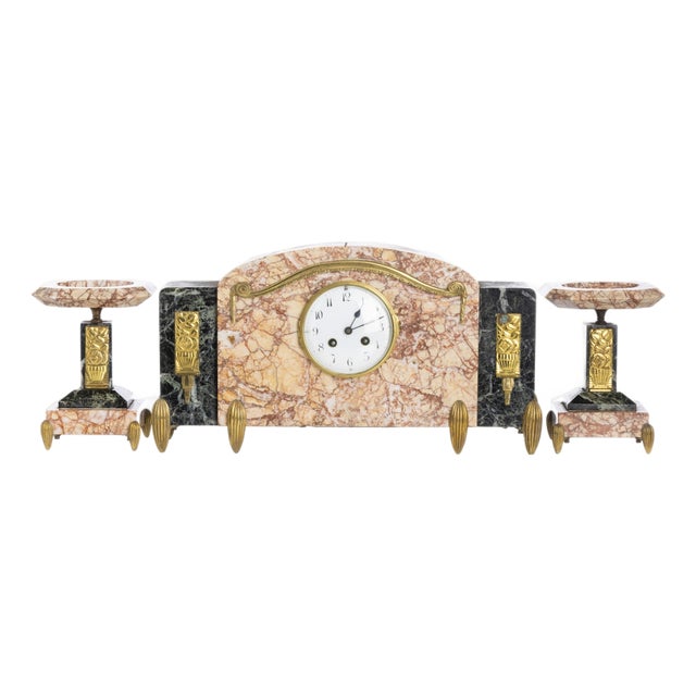 Art Deco Clocks Garment, Set of 3 For Sale