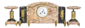 Art Deco Clocks Garment, Set of 3