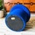 Mushroom Ottoman in Cobalt Wool For Sale - Image 11 of 11