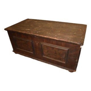 Country Grain Painted Blanket Chest For Sale