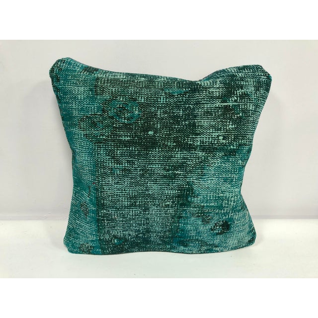 Turkish Teal Color Oushak Decorative Pillow Chairish