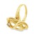 Vintage 18k Gold Coiling Serpent Snake Ring With Diamond, Size 7 For Sale In Las Vegas - Image 6 of 9