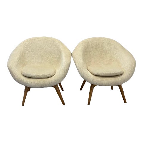 Vintage Upholstery Chairs by Navratil, 1950 For Sale