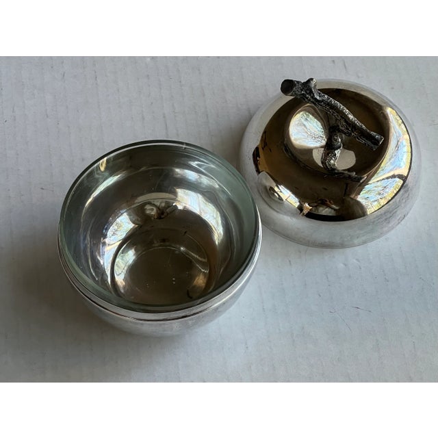 English Silverplate Apple Bowl For Sale - Image 3 of 6