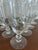 Mid 20th Century Vintage Tiffin-Franciscan Wheel-Etched Crystal Iced Tea Glasses With Faceted Stems - Set of 10 For Sale - Image 5 of 9