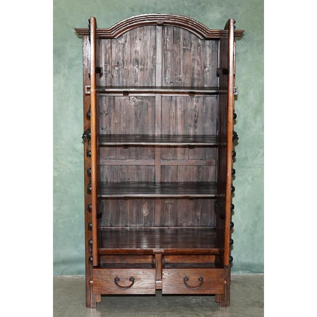 Antique Korean Elm Jang Cabinet with Iron Mounts, 1900 For Sale - Image 15 of 18