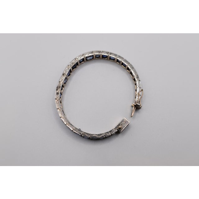 Early 20th Century Early 20th Century Sapphire Bracelet For Sale - Image 5 of 5