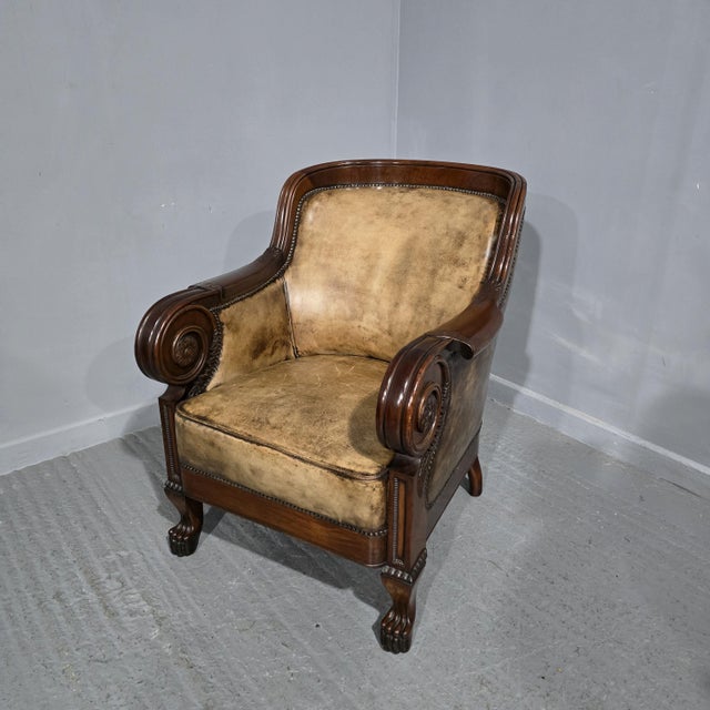 Library Chair in the style of George Bullock, 1860s For Sale - Image 4 of 15