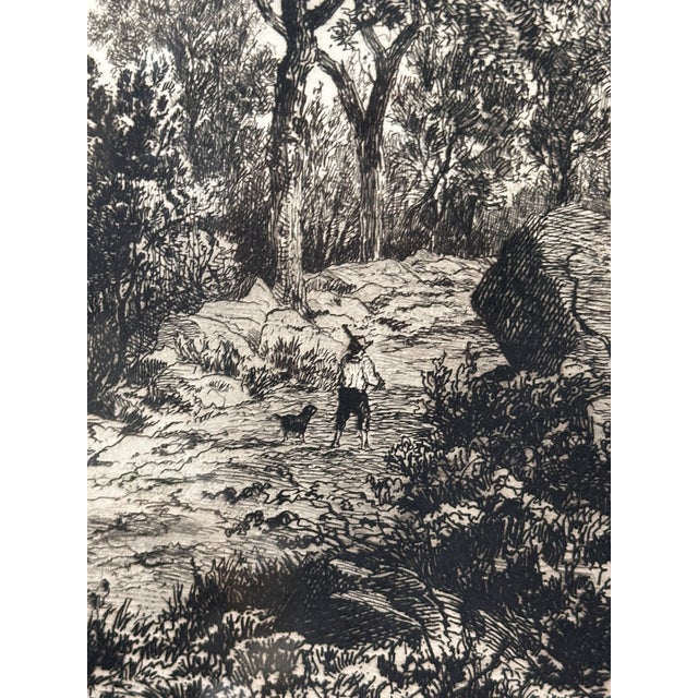 Late 19th Century Hendrik Dirk Kruseman Van Elten (1829-1904) Etching “Cottage by the Sea” Dutch For Sale In Boston - Image 6 of 9