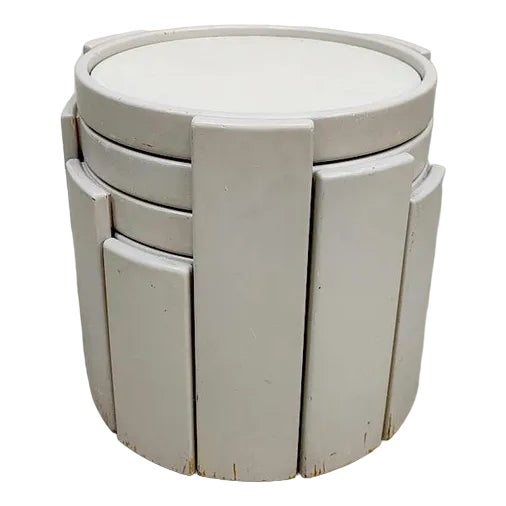 Vintage Stackable Nesting Tables by Gianfranco Frattini for Cassina ...