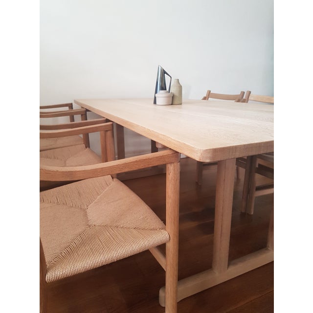 BM6286 Shaker Dining Table in Soaped Oak by Børge Mogensen, 1970s For Sale - Image 11 of 15