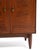 Ramseur Furniture Mid Century Walnut Brass Diamond Front Cabinet Credenza Unmarked For Sale - Image 9 of 14