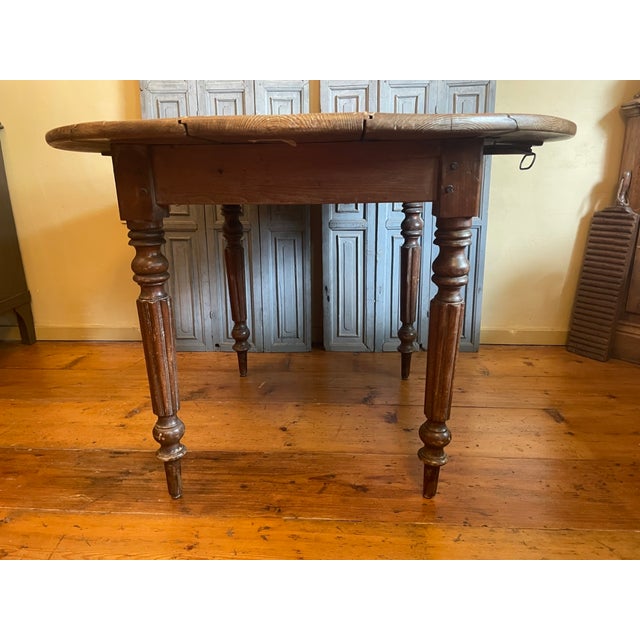 Antique French Drop-Leaf Table, 1890s For Sale - Image 15 of 18