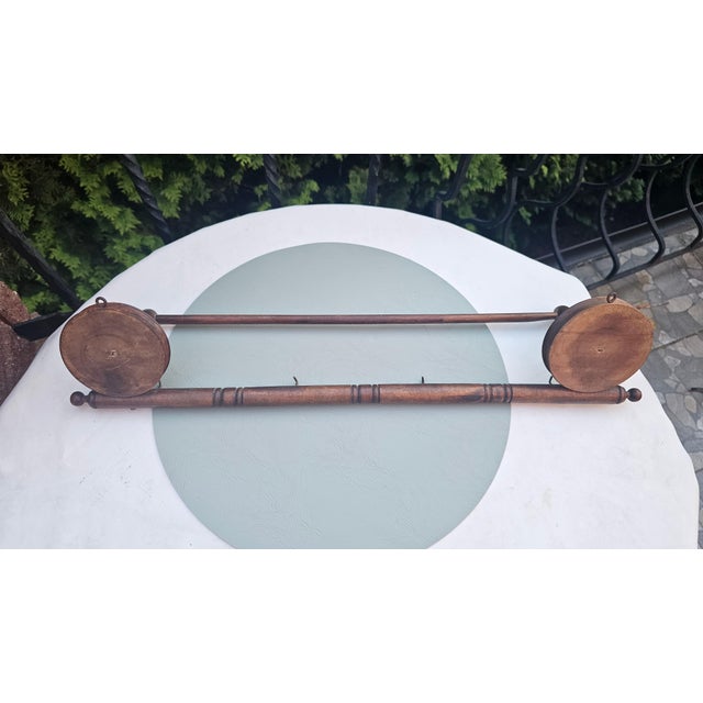 Wood Antique Wooden Hanger, 1920s For Sale - Image 7 of 8