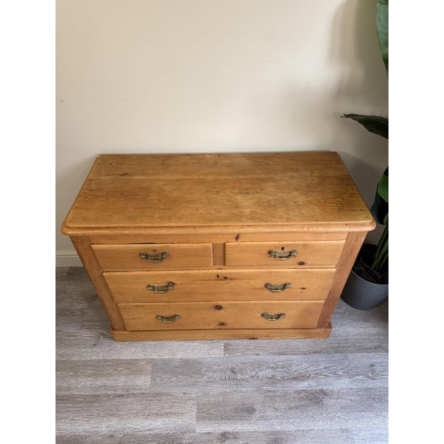 Antique Pine Dovetail Chest of Drawers, 1890s For Sale - Image 4 of 13