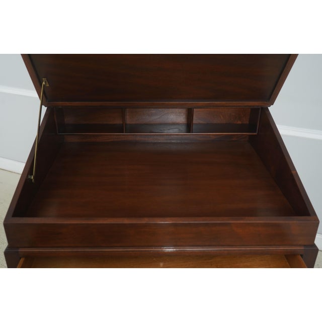 Kittinger Kittinger Leather Top Mahogany Architects Desk For Sale - Image 4 of 18