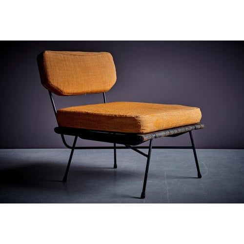 Metal Set of Elettra Lounge Chair with Ottoman attributed to Studio BBPR for Arflex, 1960s For Sale - Image 7 of 14