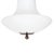 Crafts Stoby Oxide D40 Opal Glass Ceiling Lamp from Konsthantverk For Sale - Image 6 of 7