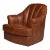 Classic Leather Swivel Chair For Sale