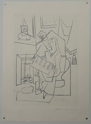 Pablo Picasso Estate Hand Signed Lithograph "Femme dans un fauteuil "