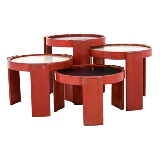 Model 780 Nesting Tables by Gianfranco Frattini for Cassina, 1960s, Set of 4 For Sale