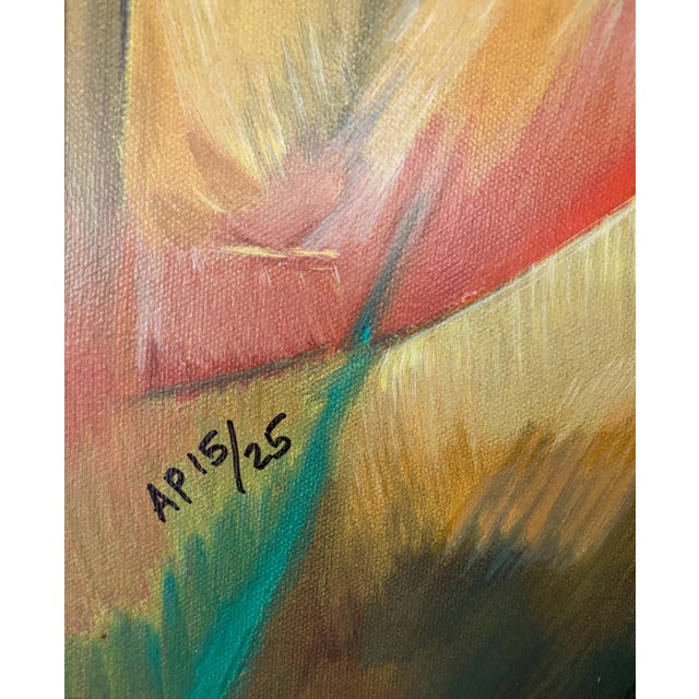 1990s Yuroz "The Preservation of Love" Artist Proof Ap 15/25 Signed Serigraph on Canvas, Framed For Sale - Image 4 of 7