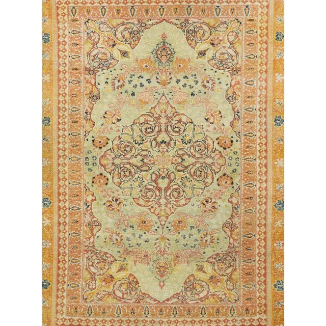 Late 18th Century Antique Tabriz Haji Jalili Rug 4'4'' x 6'4'' For Sale In New York - Image 6 of 12