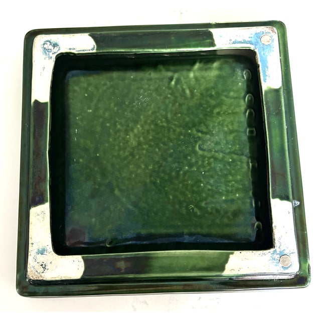 Mid-Century Modern Mid Century Drip Glaze Ashtray-Cache All For Sale - Image 3 of 5