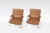Bruno Mathsson Karin Lounge Chairs in Cognac Leather by Bruno Mathsson for Dux, Set of 2 For Sale - Image 4 of 7