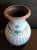 German Beige Ceramic Vase with Turquoise Decor from Scheurich, 1970s, in Good conditions. Designed 1970 to 1979 This piece...