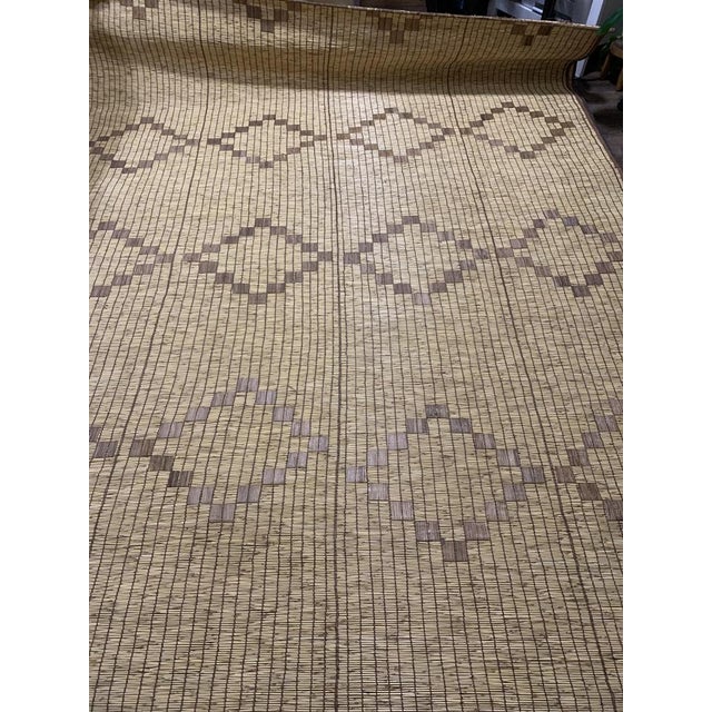 Mauritanian Tuareg Rug in Plant Fibers and Leather, 1990s For Sale - Image 4 of 10
