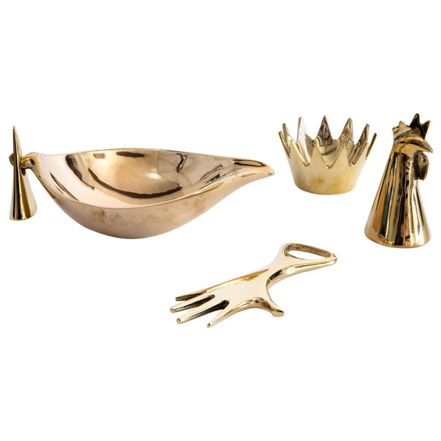 Carl Auböck Brass Objects - Set of 4 For Sale - Image 13 of 13