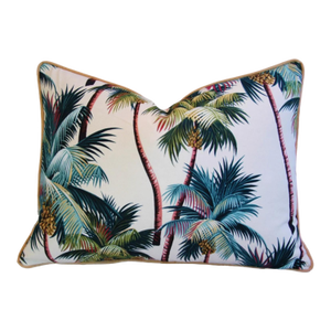 Swaying Tropical Coconut Palm Tree Feather/Down Pillow