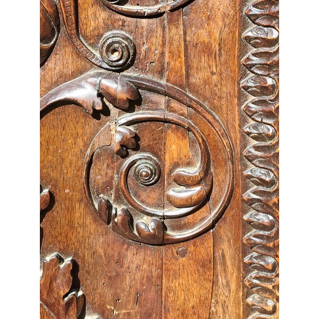 Wood Early 19th Century Antique Throne Chair For Sale - Image 7 of 12